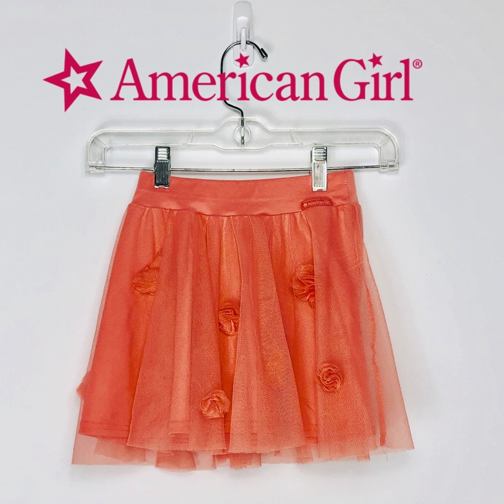 AG Girls Size 7 Chiffon Skirt with Rose Buds